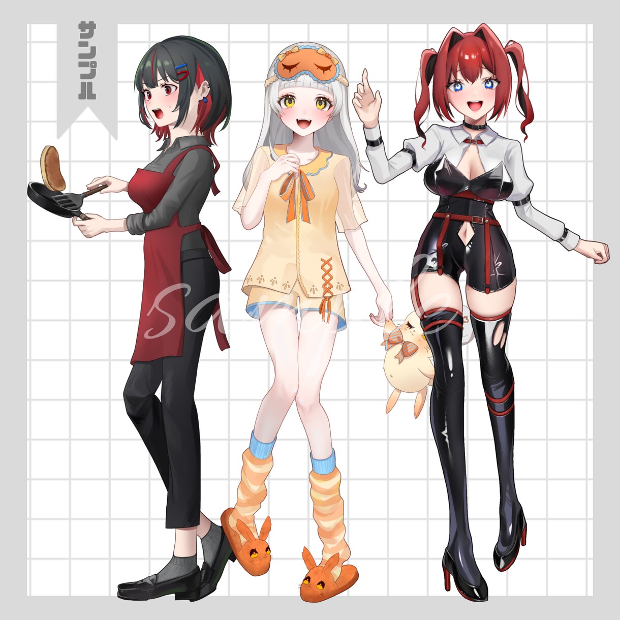 TRPG、IRIAMなどで使える立ち絵を描きます 表情、服装差分〇！最短1週間で、貴方だけの立ち絵を作ります イメージ5