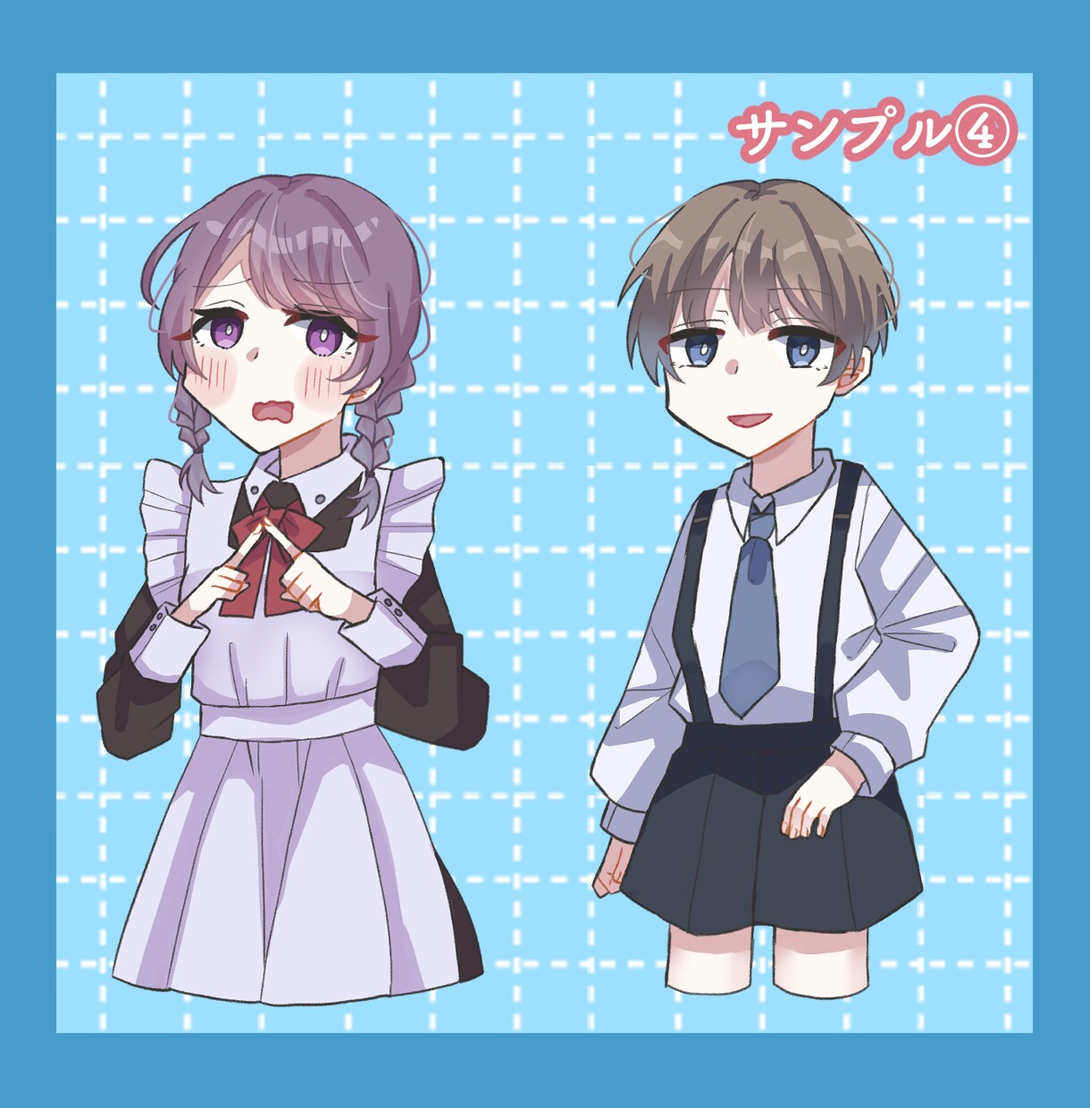 商用利用OK！キャラデザ＆全身立ち絵描きます ゲーム・TRPG・動画・配信・グッズ等に自由に使用可能です♡ イメージ7