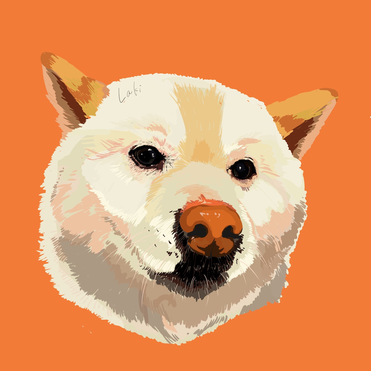 パソコンやスマホの壁紙などに！愛犬イラスト描きます コントラストがある、太陽を浴びたような明るい絵が特徴的です。 イメージ2