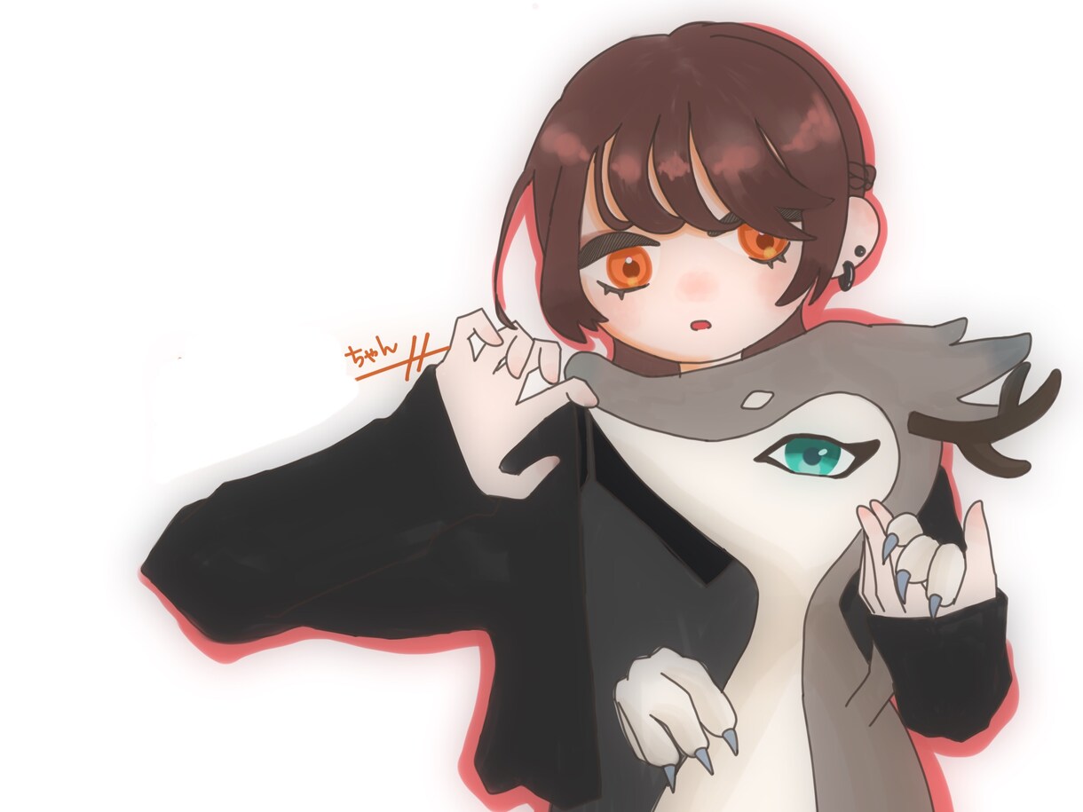 SD/デフォルメイラスト作成します きらきらした作品やふわふわが得意です イメージ4