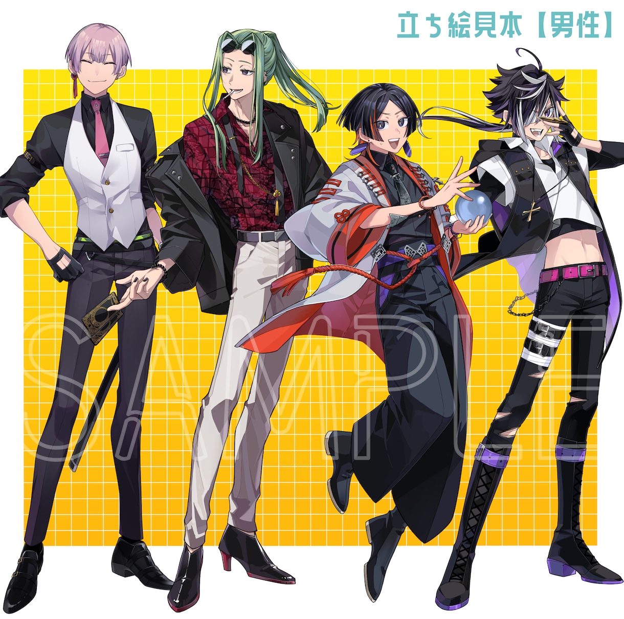 パキッ！としたカッコイイ立ち絵制作いたします 【11月納品⭕】キャラデザ可！あなたの理想をお届けします！ イメージ5