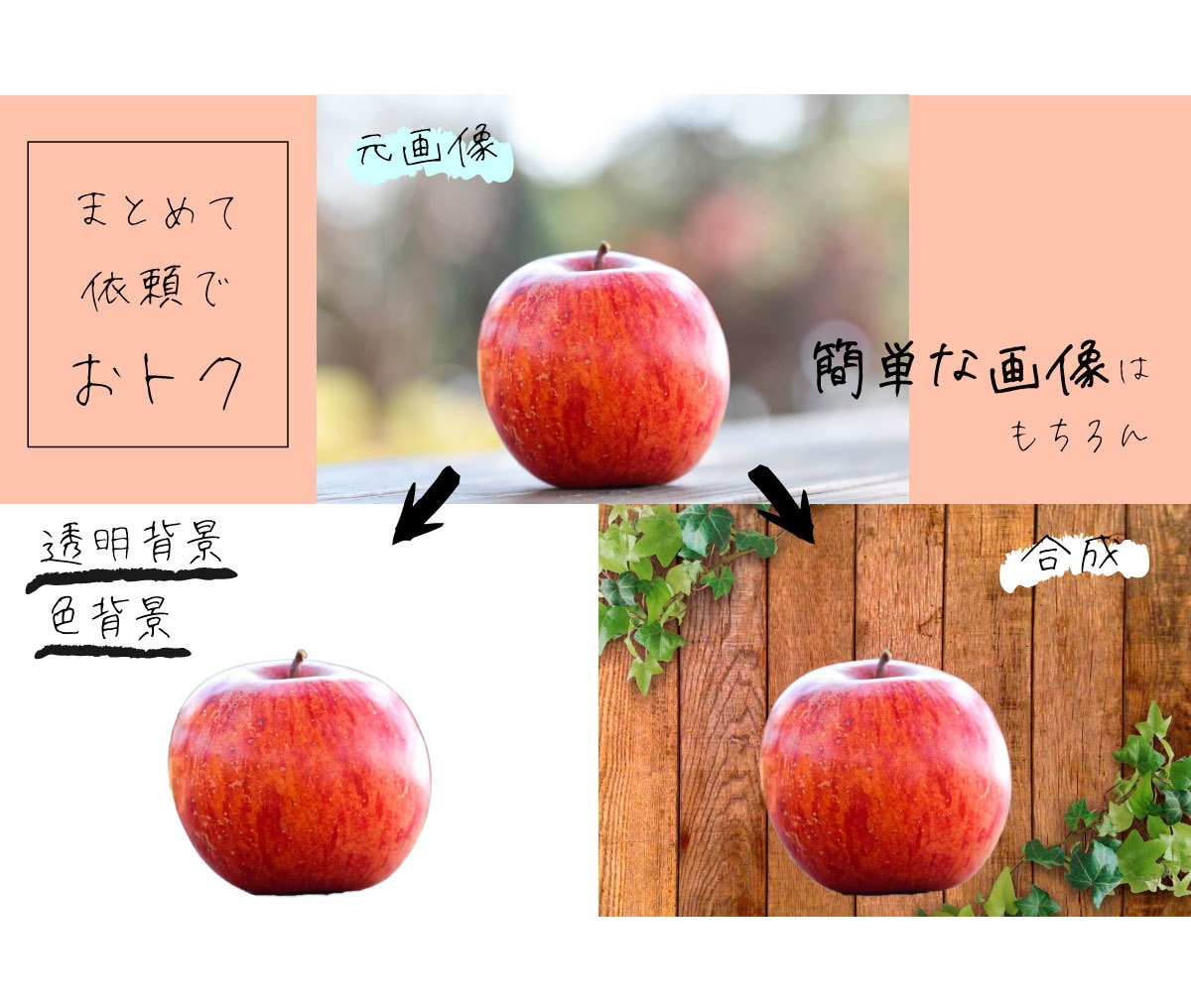 格安☆写真の切り抜き・合成をします 人や動物、商品はもちろん、まさかの"SF"みたいなのもOK！ イメージ2