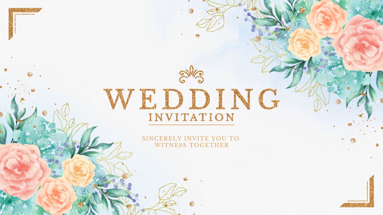 シンプルで可愛い結婚式のムービーをお作りしますます 安心！なんでも相談してください♪ イメージ2