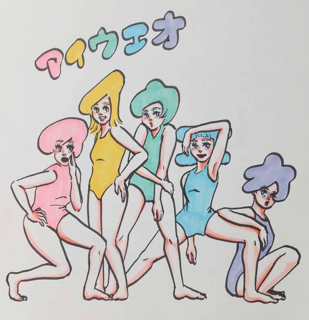 どこか懐かしいレトロな少女漫画風イラストを描きます 【アナログ】女の子イラスト、または似顔絵作成 イメージ3