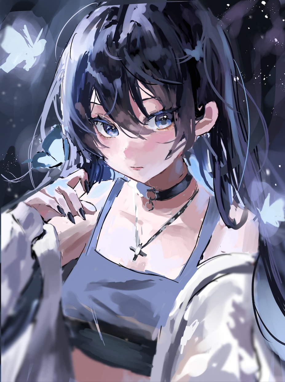透明感のある配信用イラスト描きます 透明感のあるイラストを描きます イメージ1