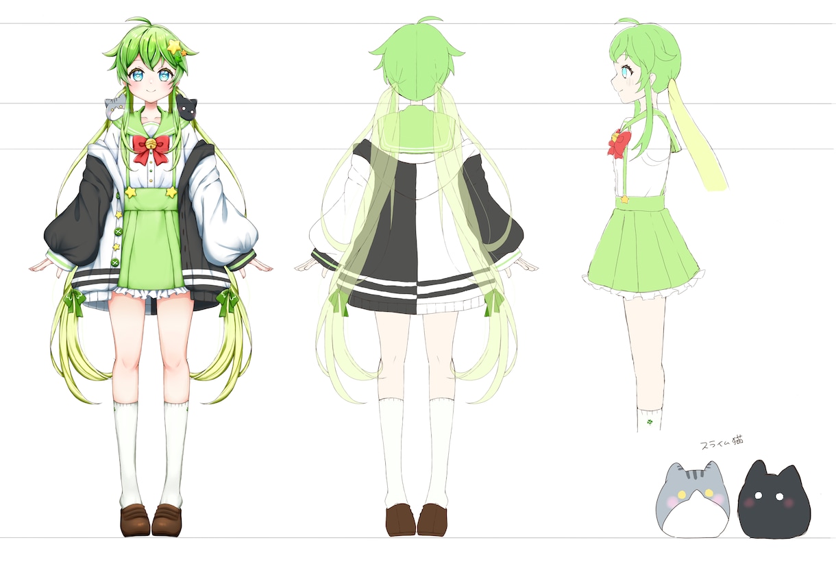 Vtuber用・キャラクター制作致します 可愛いゆるふわ系キャラクターが得意です！ イメージ3