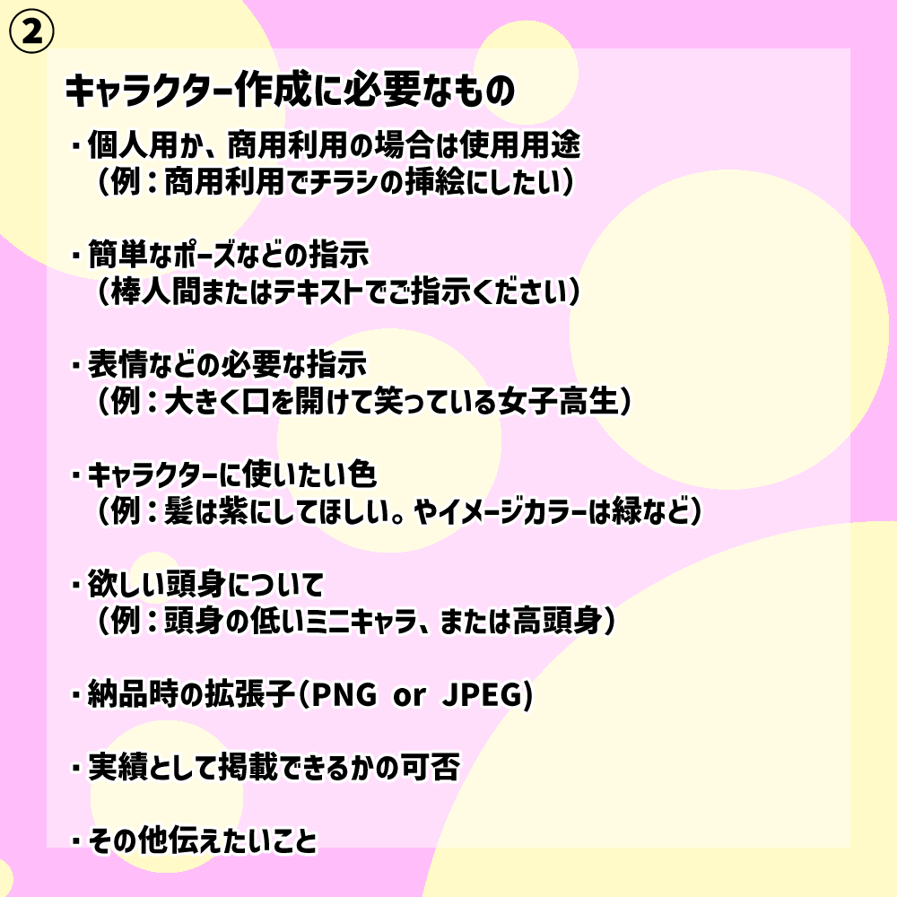 あなたのキャラクターイメージを形にします 絵は描けないけどキャラクターのイメージはあるという方向けです イメージ3