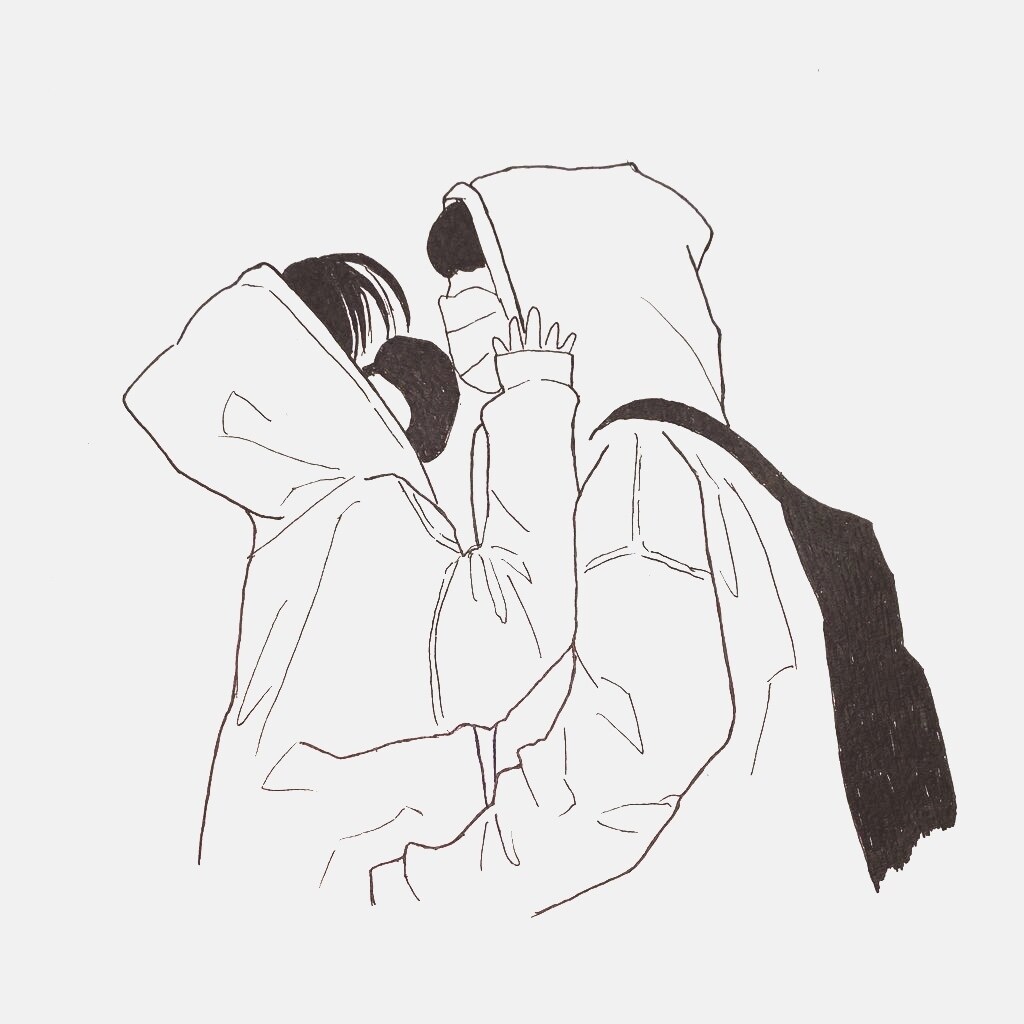 シンプル好きさん集まれ！線画イラストを作成します ご家族、ご友人、ペットとの思い出をアートにしてみませんか？ イメージ1