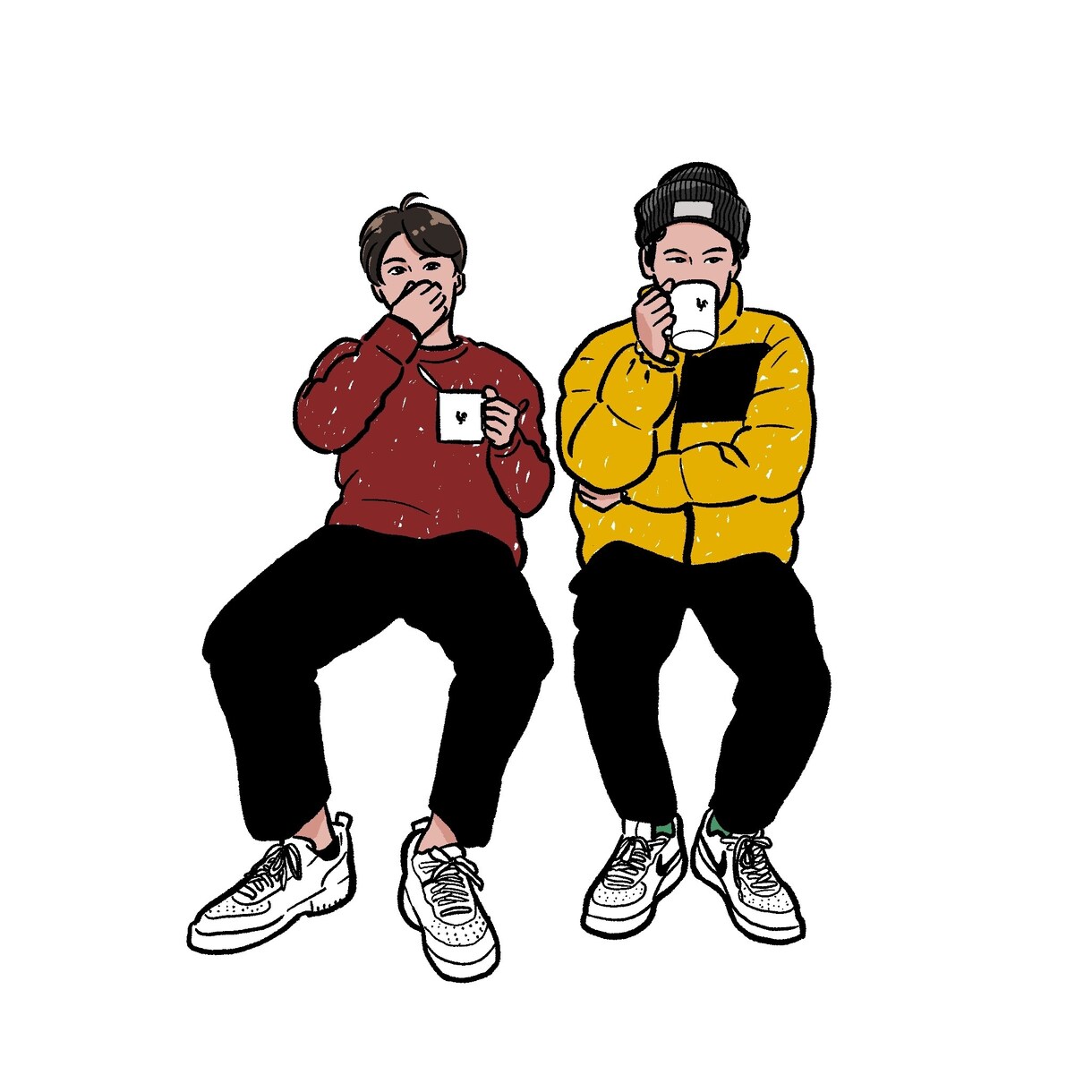 写真をもとにイラストお描きします お写真を元にアイコンや名刺用にイラストをお描きします イメージ2
