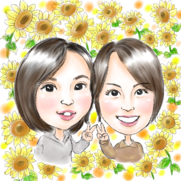 デジタル可！にっこりもらって嬉しい似顔絵描きます 温かいタッチでお描きします！★デジタル・アナログ対応 イメージ7