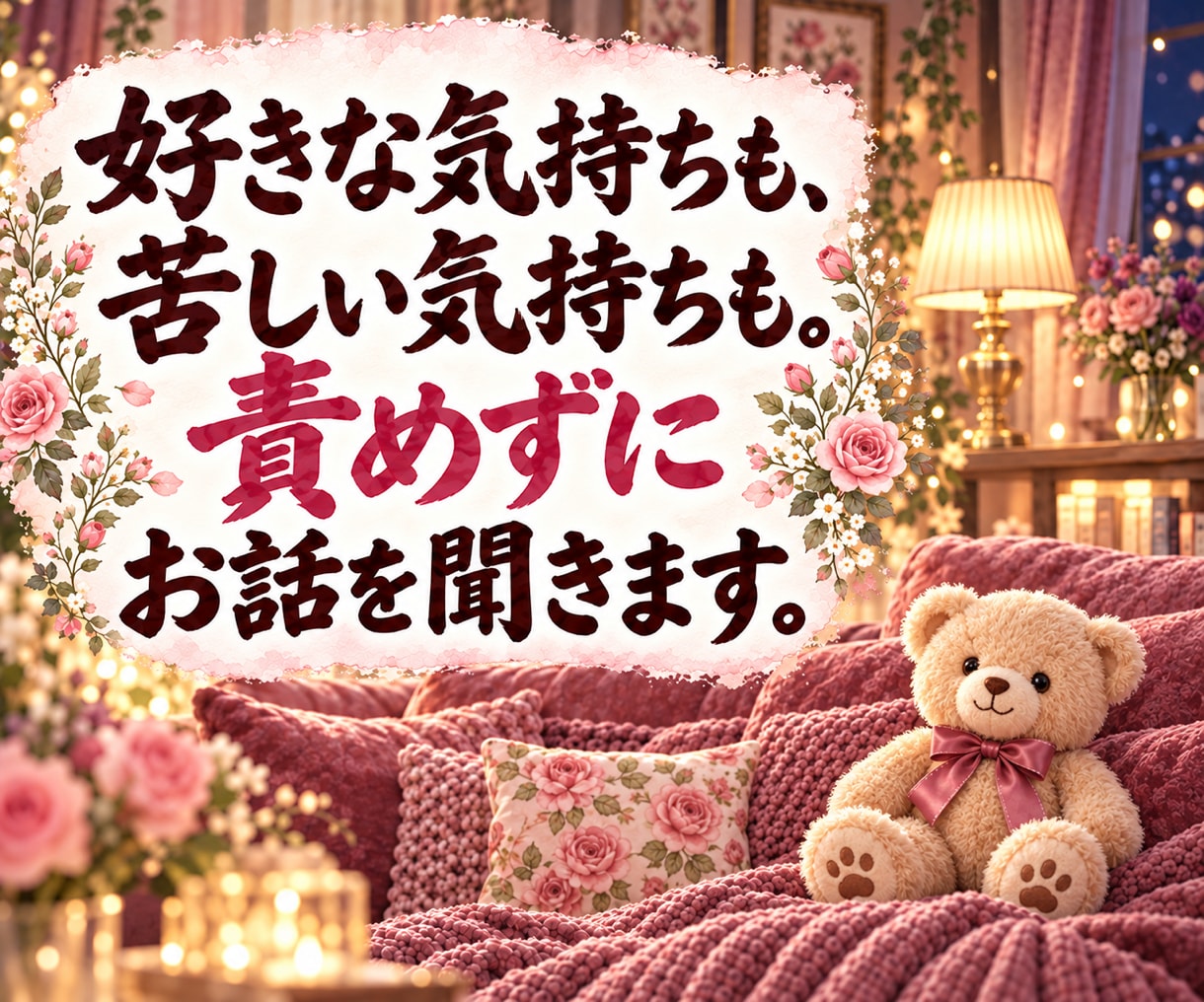 友達に言えない訳ありの恋の本音をお聞きします セフレ・２番手・ホストへの恋。話しにくい本音もどうぞ イメージ2
