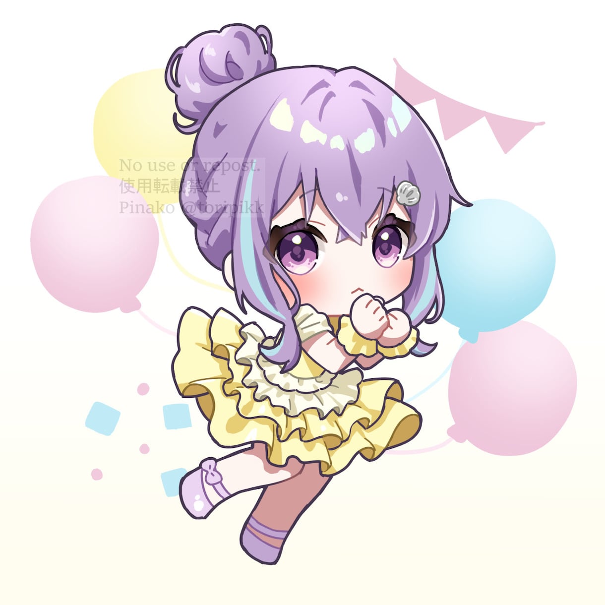 グッズ・スタンプに◎ SDイラストお描きします 可愛いミニキャラをご提供! Vtuber/配信活動者さん等 イメージ4