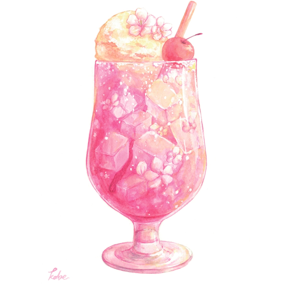 ふんわり水彩で描きます｜相談しながら制作できます ふんわり水彩で、いっしょに“かわいい”作ります イメージ1