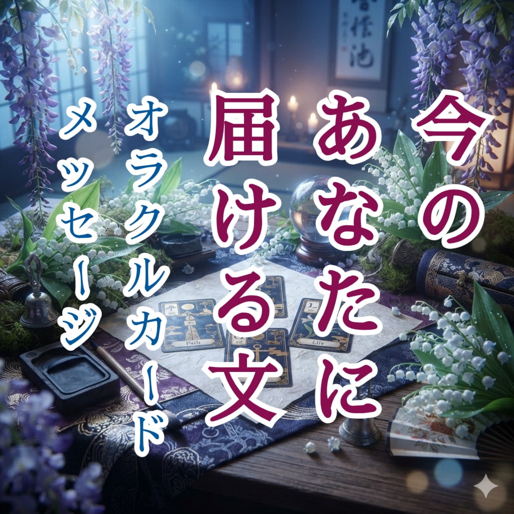 今のあなたへカードからの文をお届けします どのオラクルカードが、メッセージをくれるかはお楽しみに イメージ1