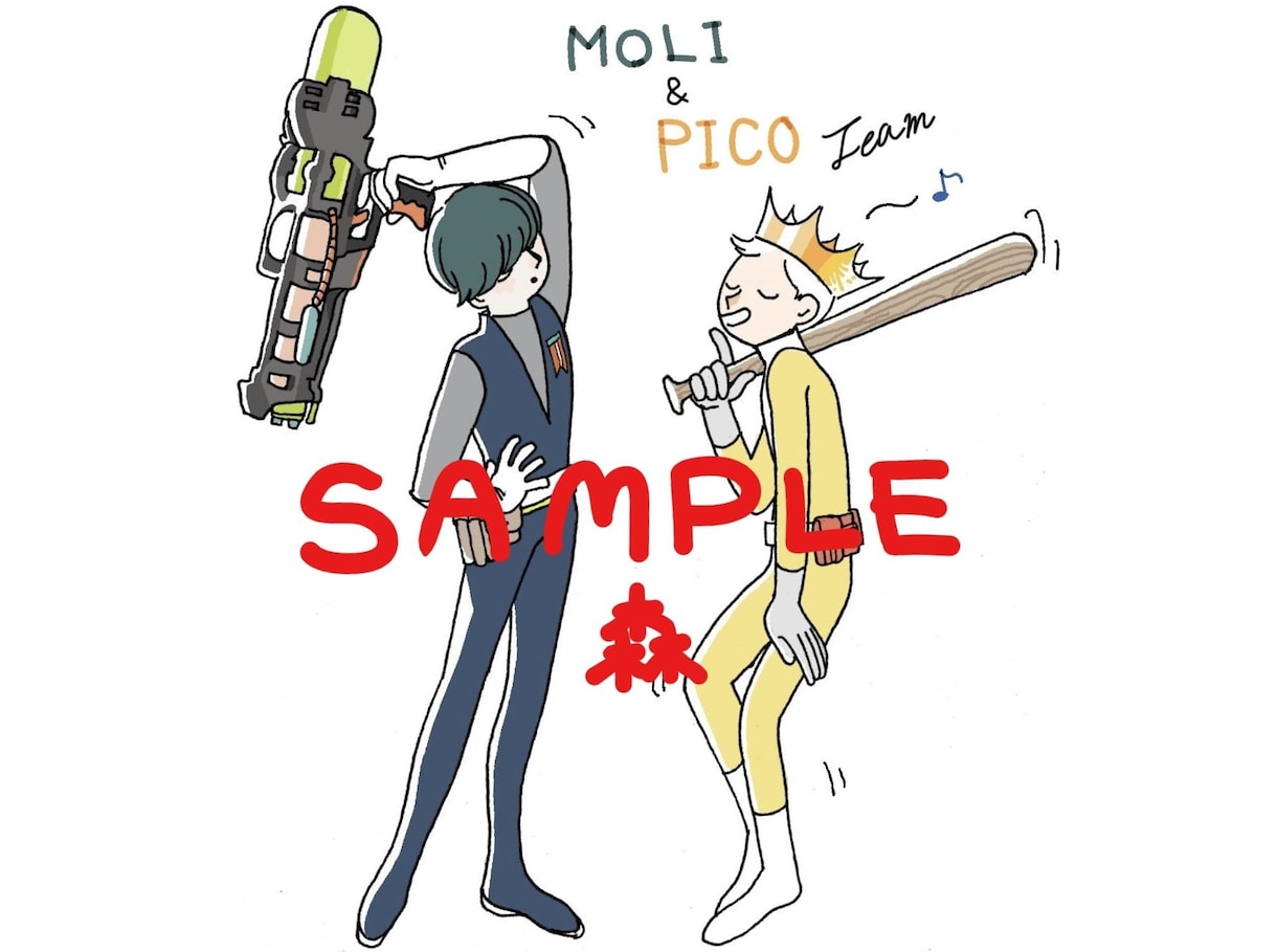 あなたのオリキャラ立絵・ポーズ絵作成依頼承ります 可愛いから格好いいまであなたのキャラを描きます！ イメージ2