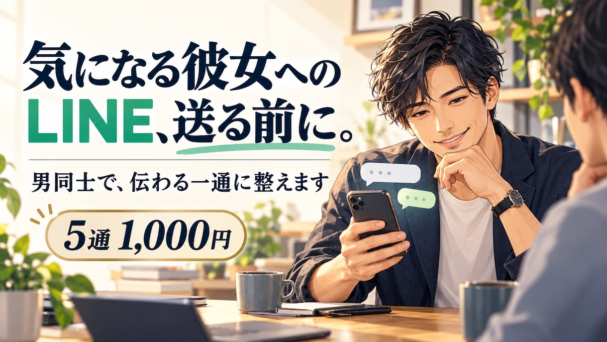 気になる女性の誘い方を男同士で考えます 会話の詰まりを整理し、自然な誘い文と返し方を提案 イメージ1
