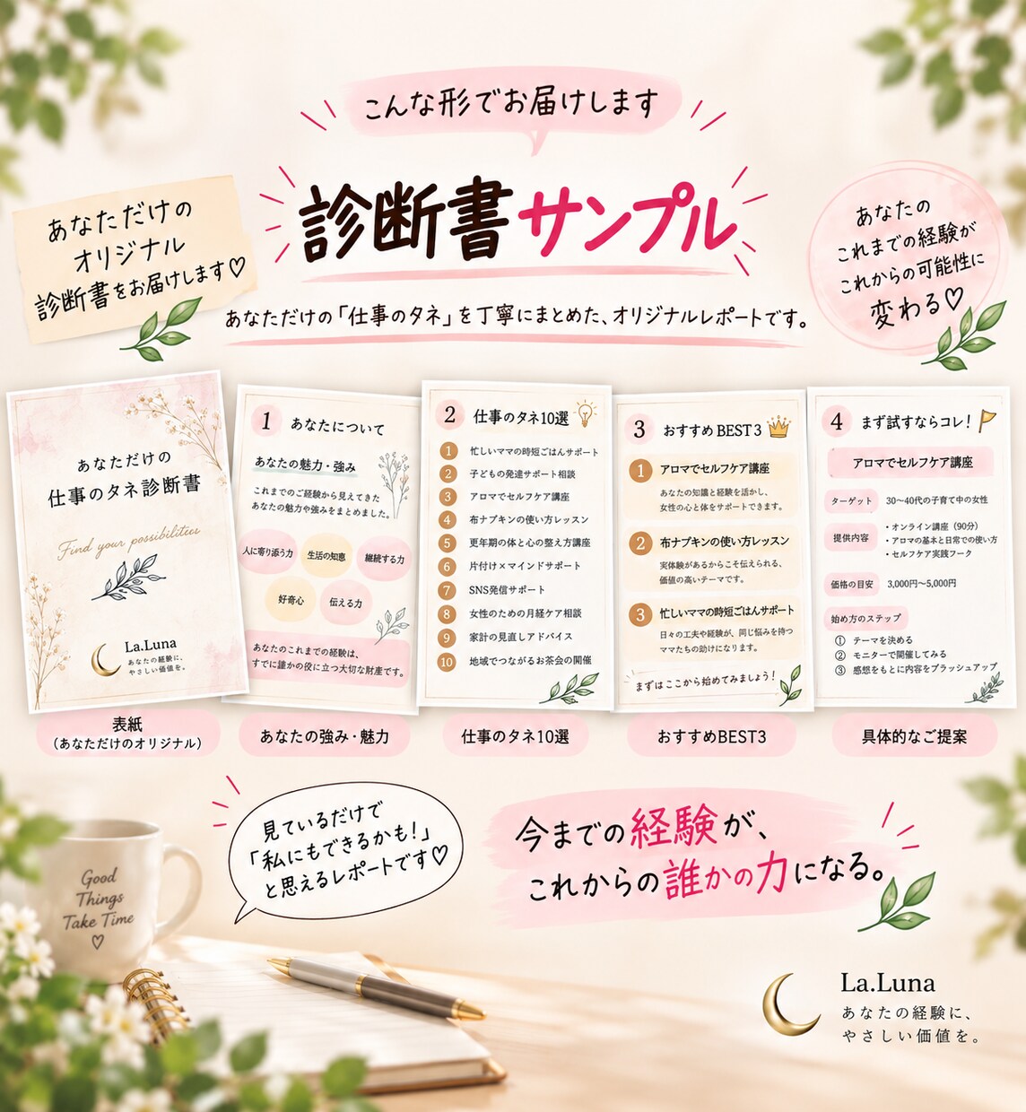 副業迷子の女性へ｜仕事のタネ10個見つけます 資格がなくてもOK！経験・好き・得意から可能性を整理！ イメージ5