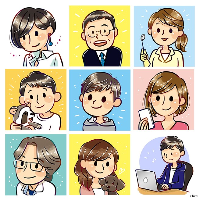 男性でも使いやすいSNS等のアイコンお描きします SNSに、ブログに、プレゼントに！プロの描くアイコンを♪ イメージ4