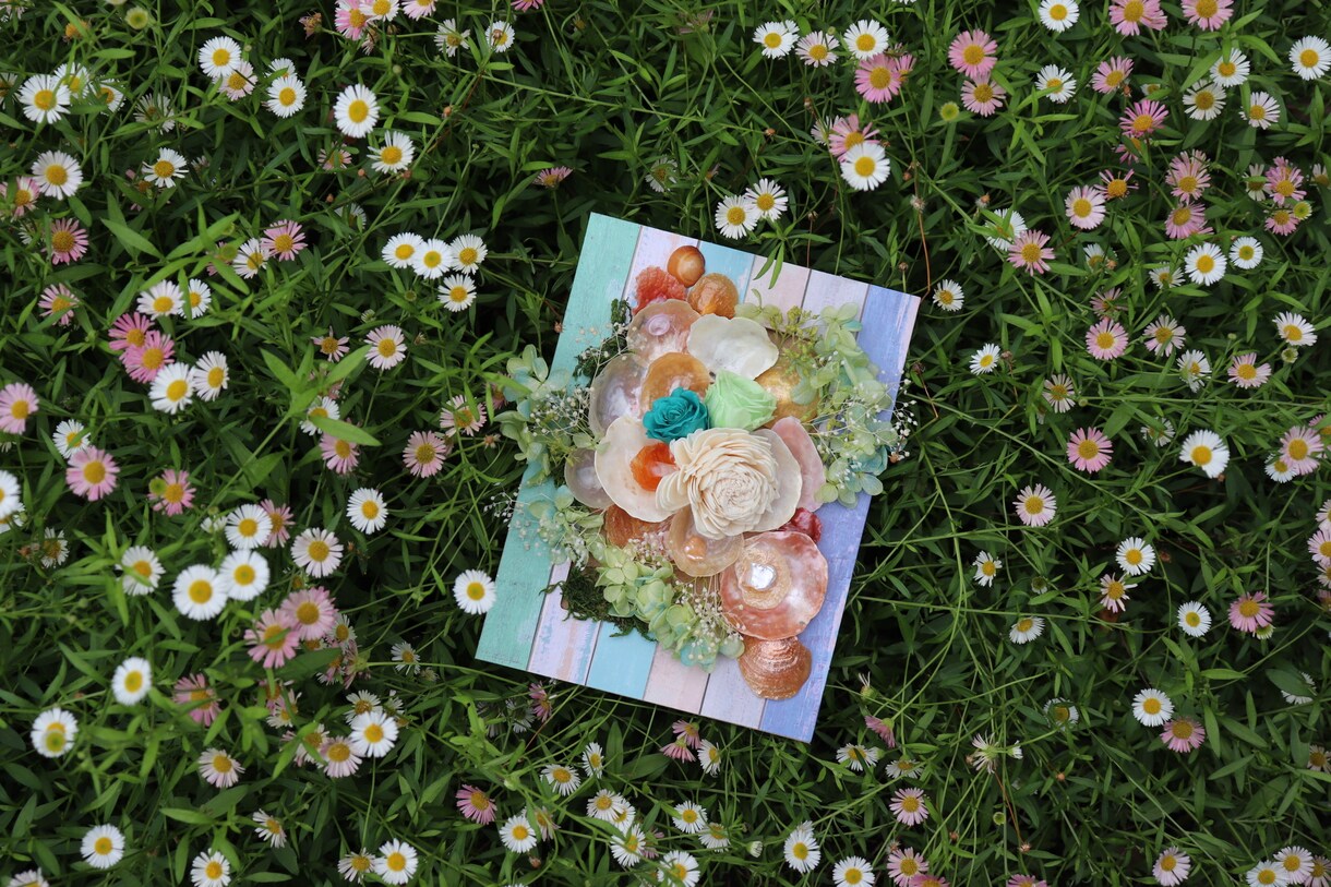 オーダーメイドの貝画を作成します オリジナルの手芸作品、貝画を作成いたします！ イメージ7