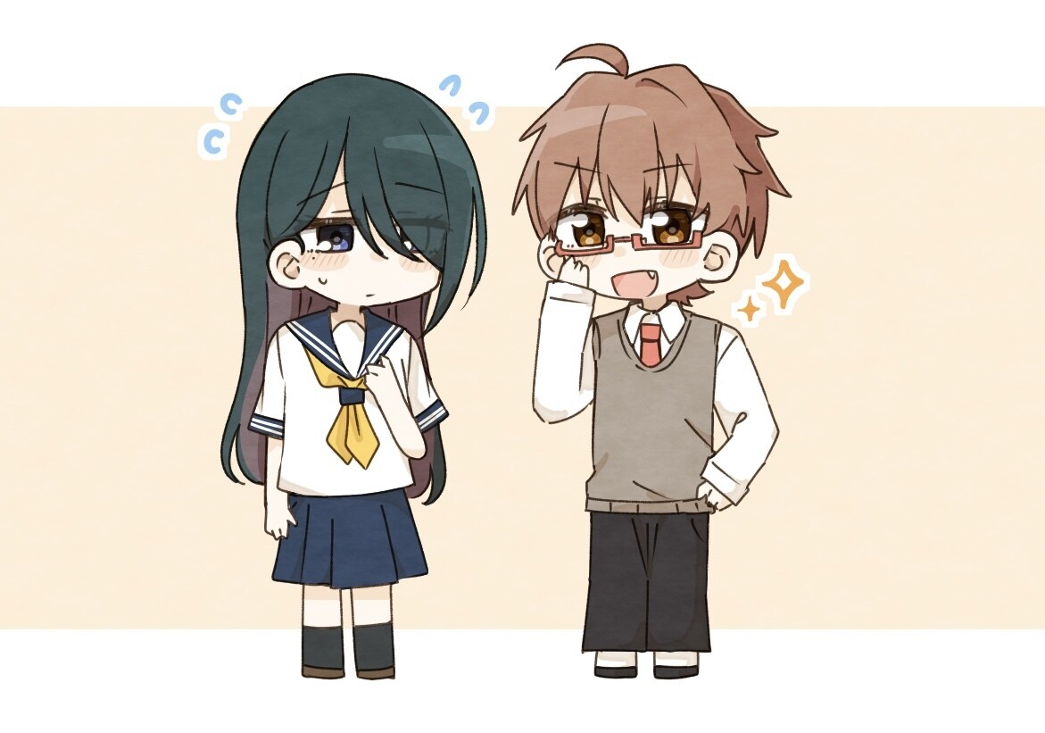 ミニキャラ描きます 1〜2人描きます（カップリング絵も◎） イメージ1