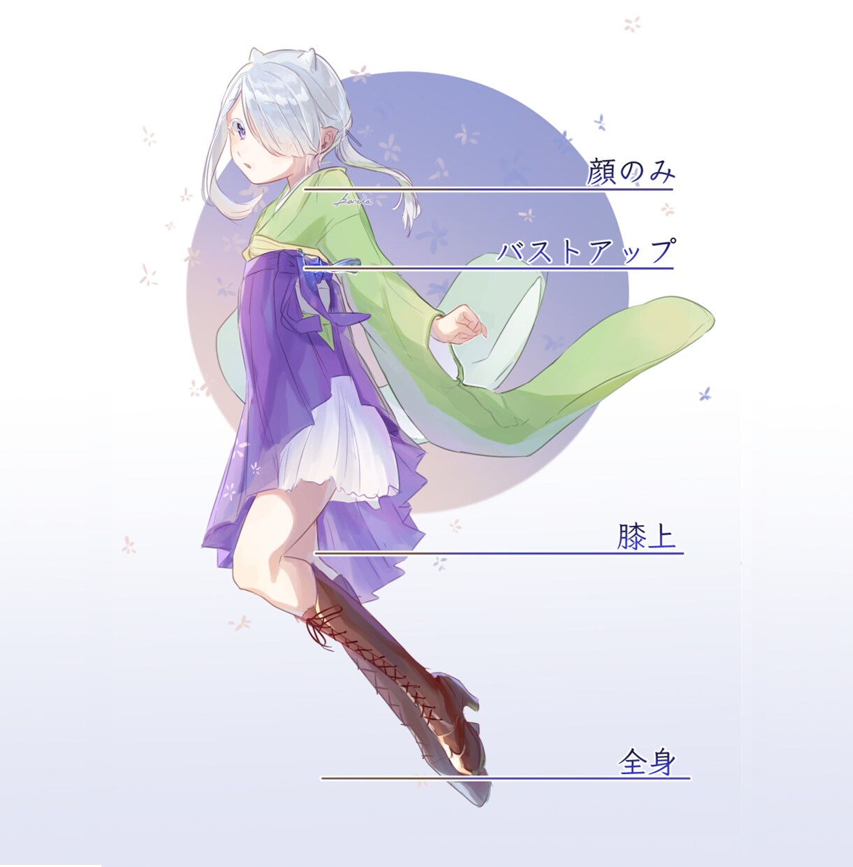 可愛いキャラクターイラスト制作いたします アイコン、キャラデザ、一枚絵、淡い色合いで可愛く仕上げます イメージ2