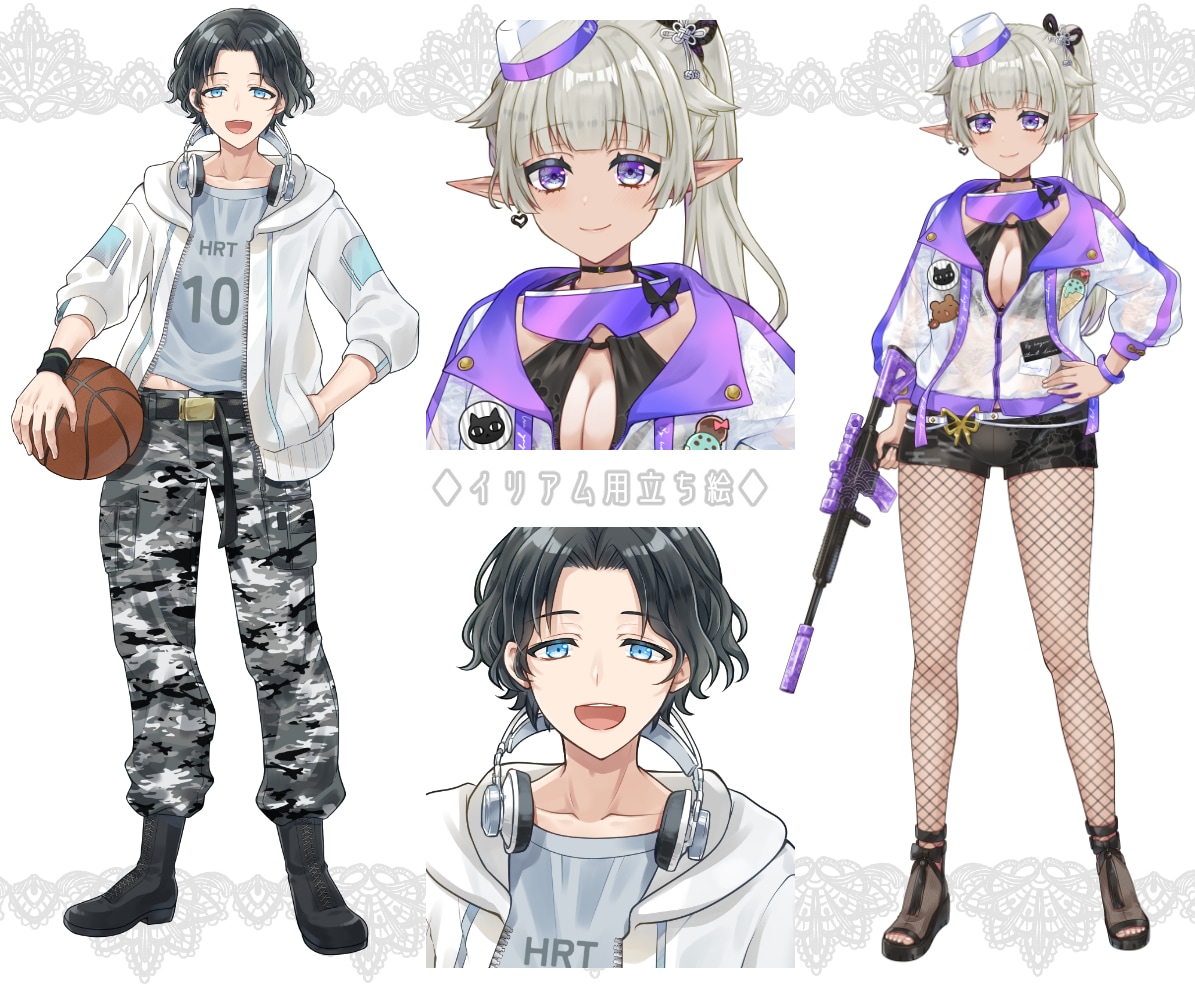 デフォルメVtuber用モデル制作します 可愛いミニキャラLive2Dをキャラデザ～モデリングまで！ イメージ10