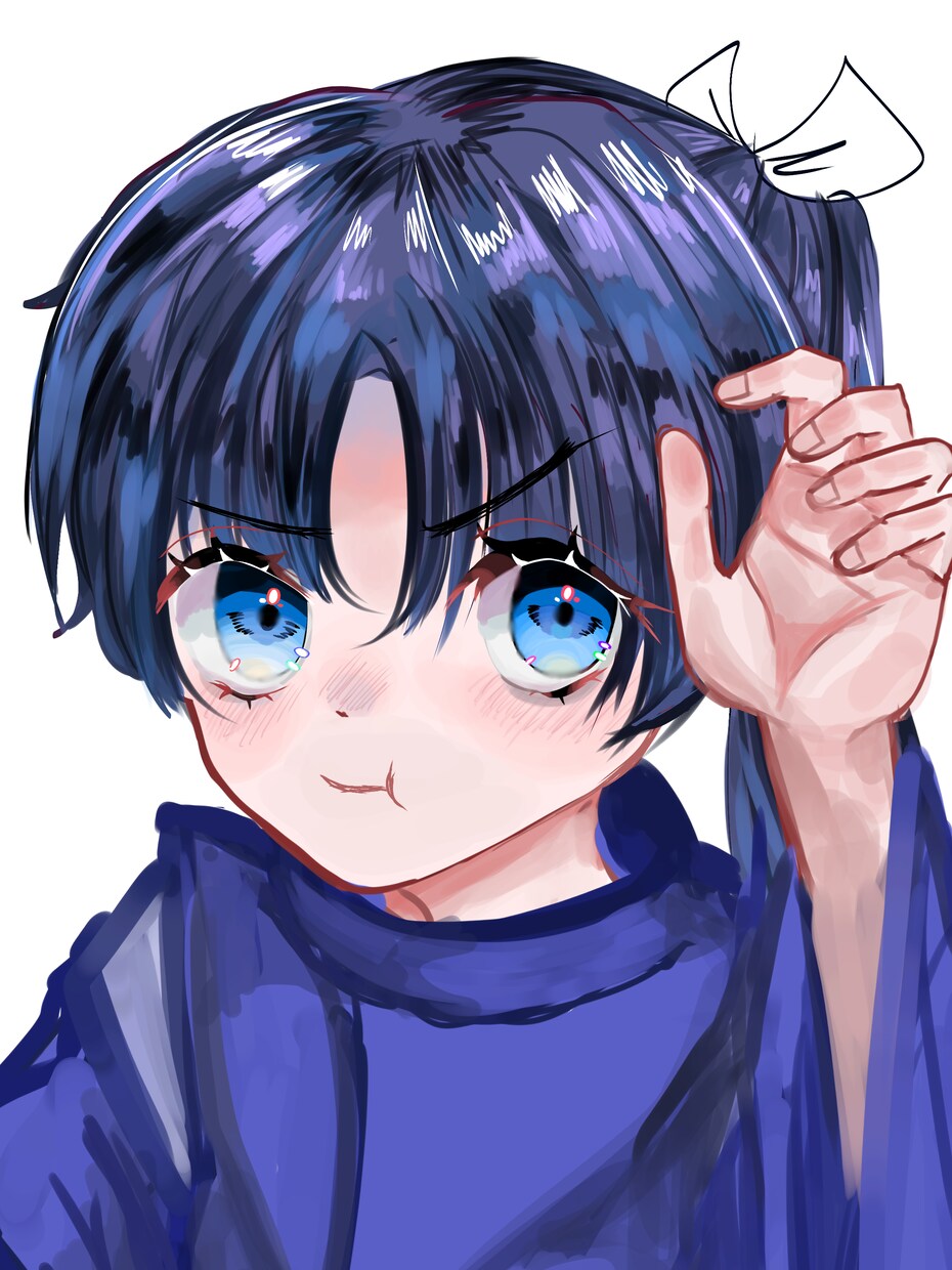 可愛いアイコン描きます きらきらおめめの可愛いイラストです イメージ1