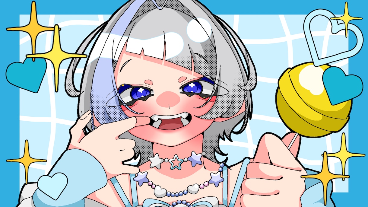 1枚絵作成を承っております かわいいイラスト作ります✨️ポップで可愛いが得意です❕ イメージ5