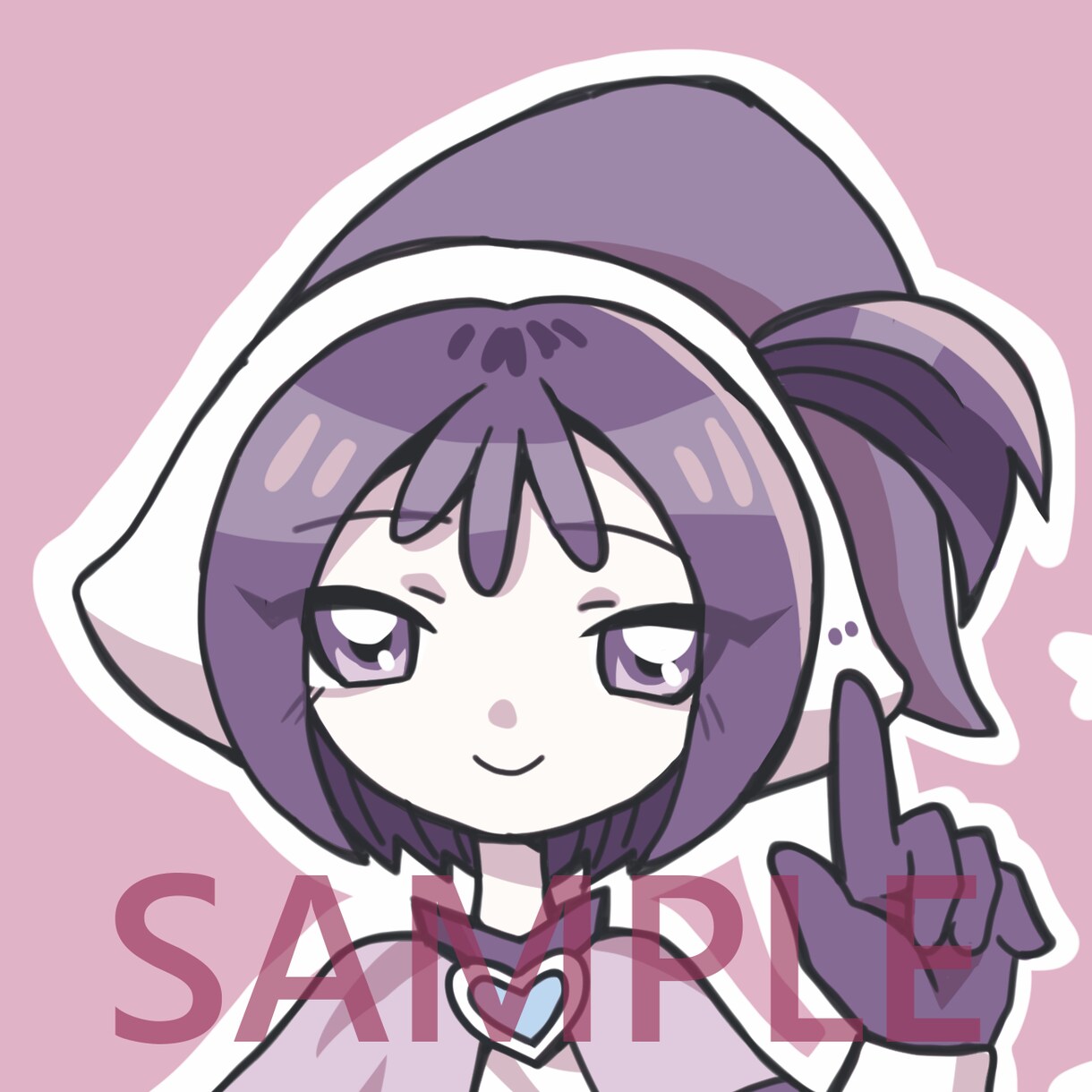 SNSアイコン用　デフォルメイラスト描きます ちょっとダークな雰囲気の太線デフォルメイラストです イメージ9