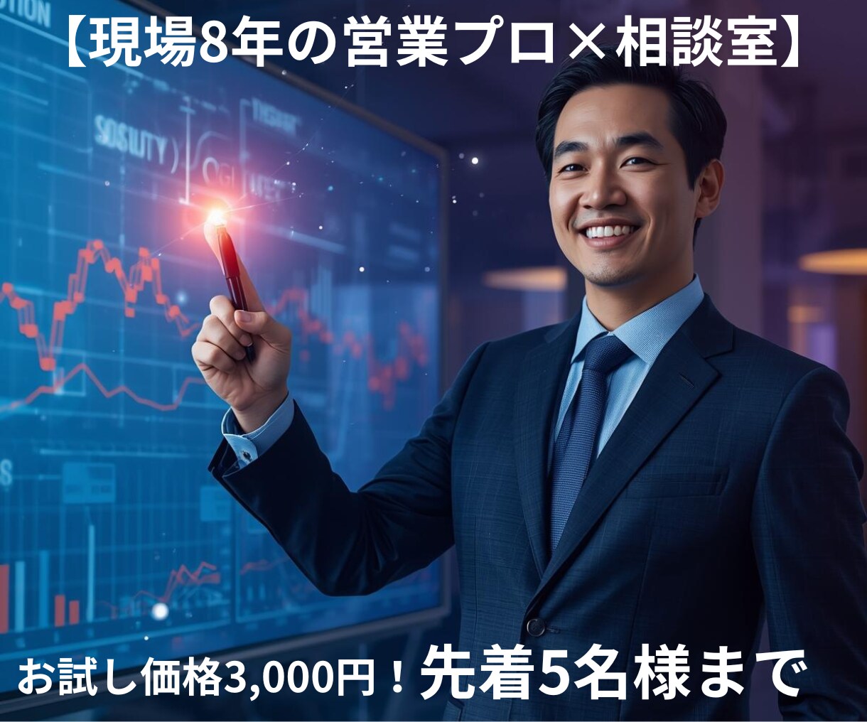 現場8年の現役営業マンが売上UPの壁打ちに乗ります 1人で悩まないで！現場最前線のノウハウで売上アップを応援 イメージ1