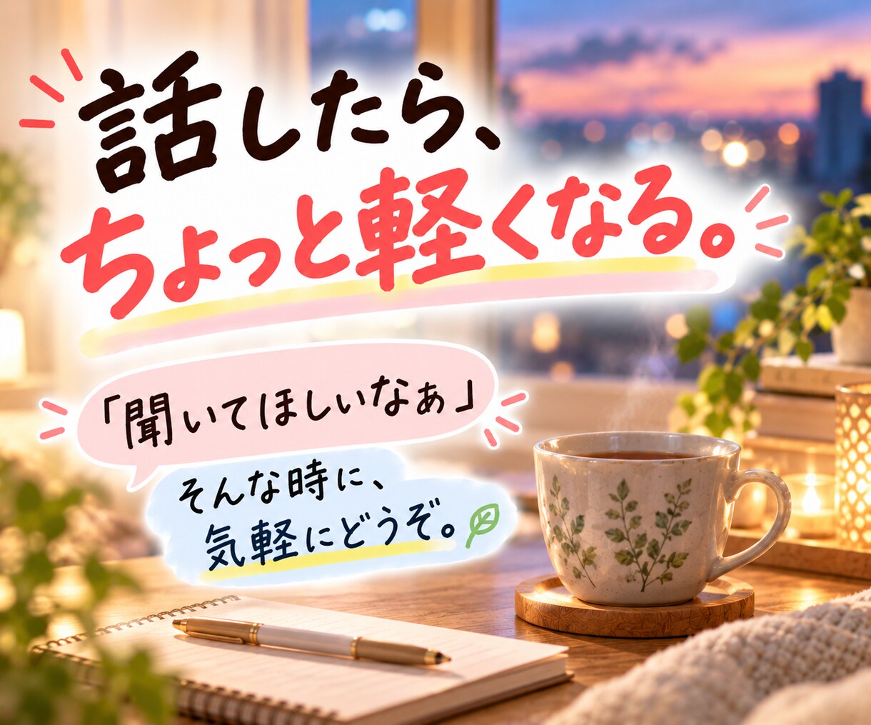 愚痴やモヤモヤ「聞いてほしいなぁ」に寄り添います 相談するほどじゃない話も、30分チャットで気軽にどうぞ イメージ5