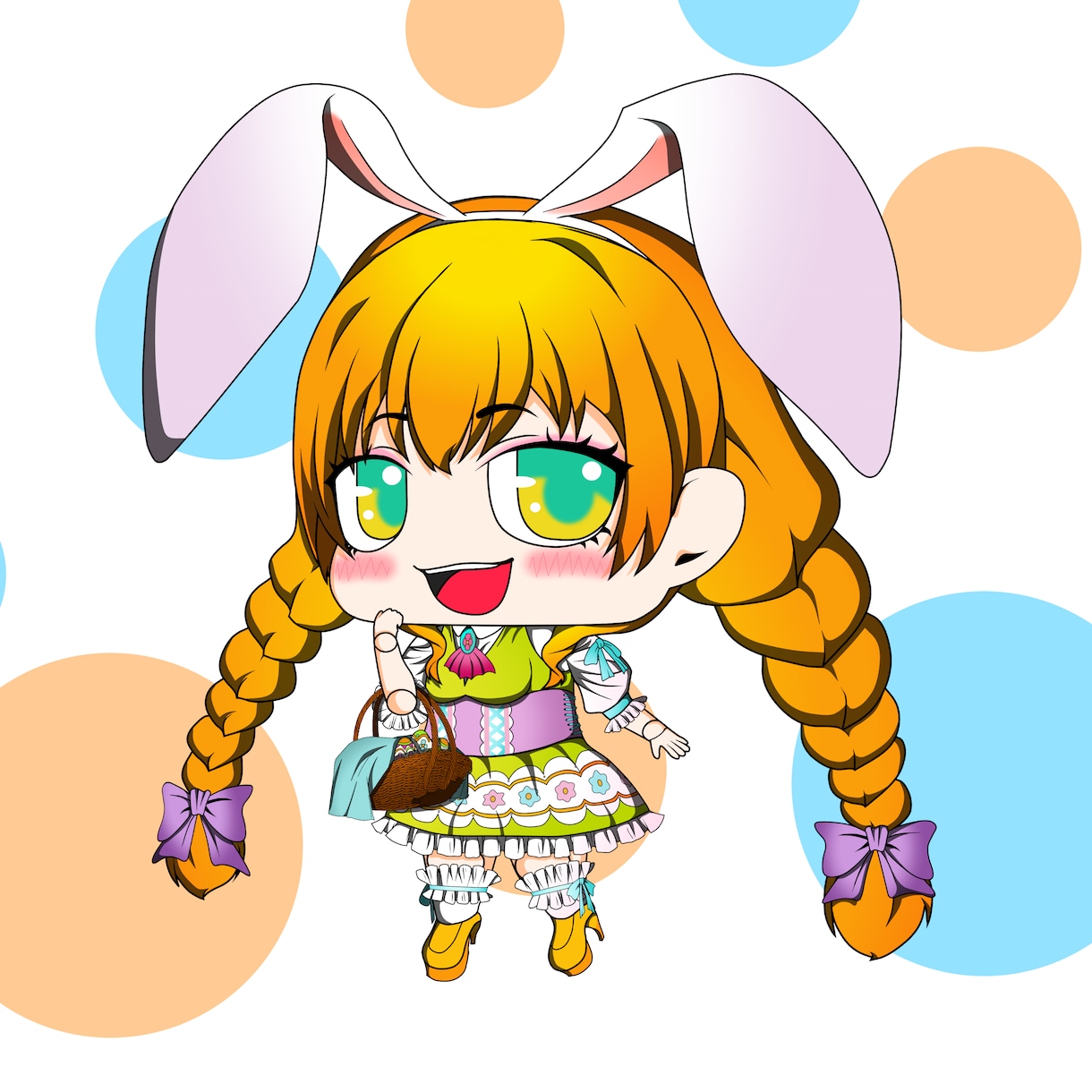 最短24時間納品　❖　チビイラスト作成致します フニフニほっぺのチビイラスト（デフォルメ） イメージ4