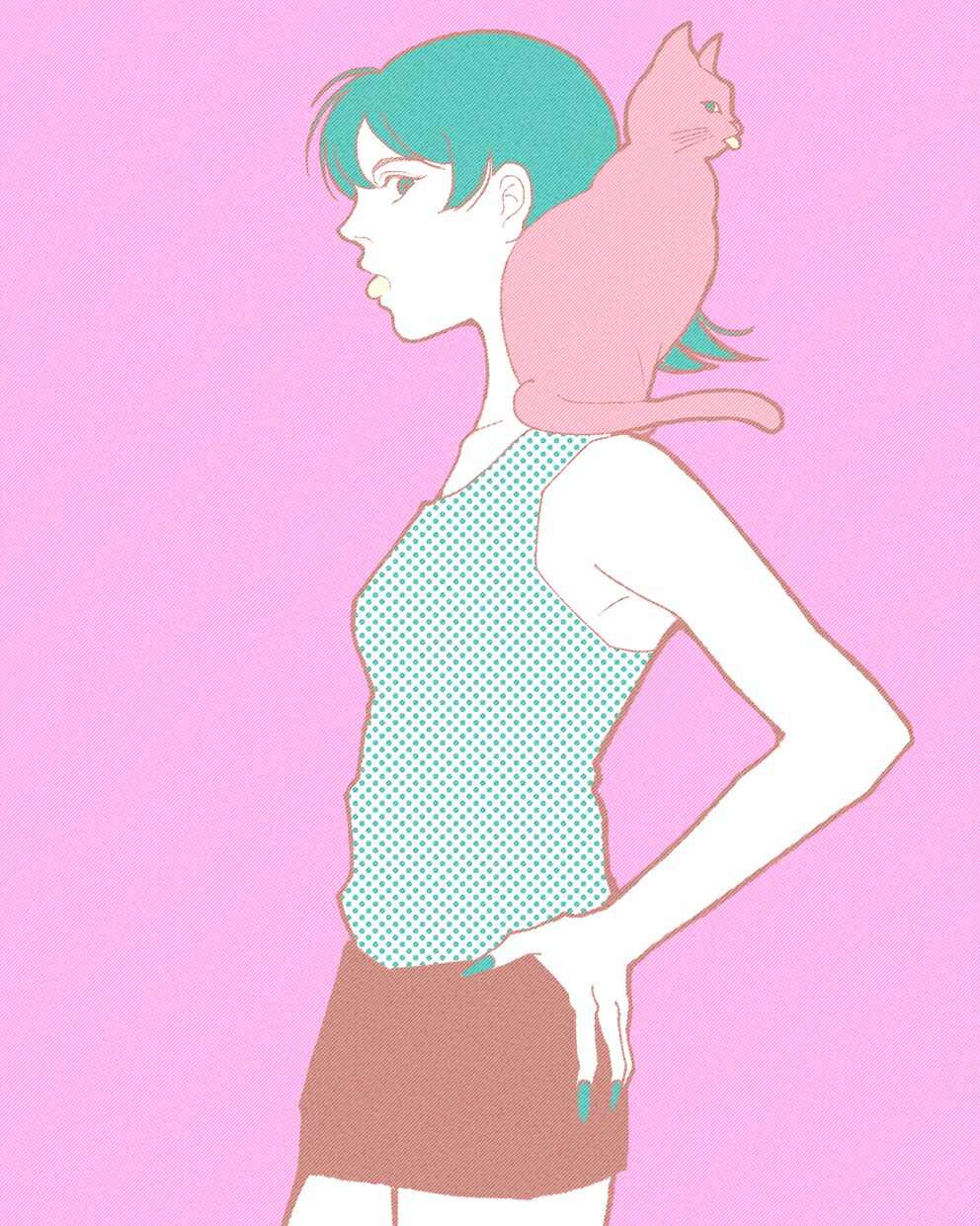 ファッショナブルでポップなイラスト描きます スピード納品/個性的カラー/挿絵動画グッズに イメージ2