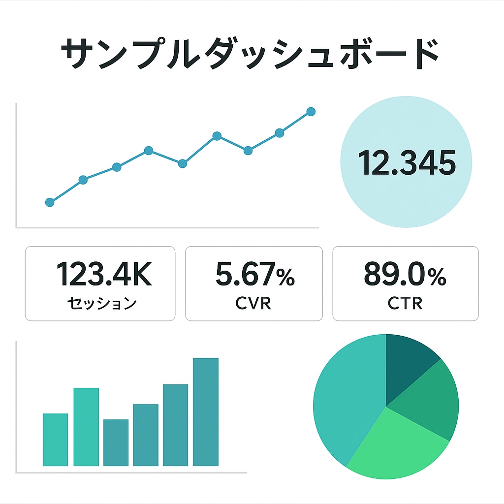 Looker Studioでデータ可視化します 見やすく・使いやすいダッシュボードを作成します イメージ1