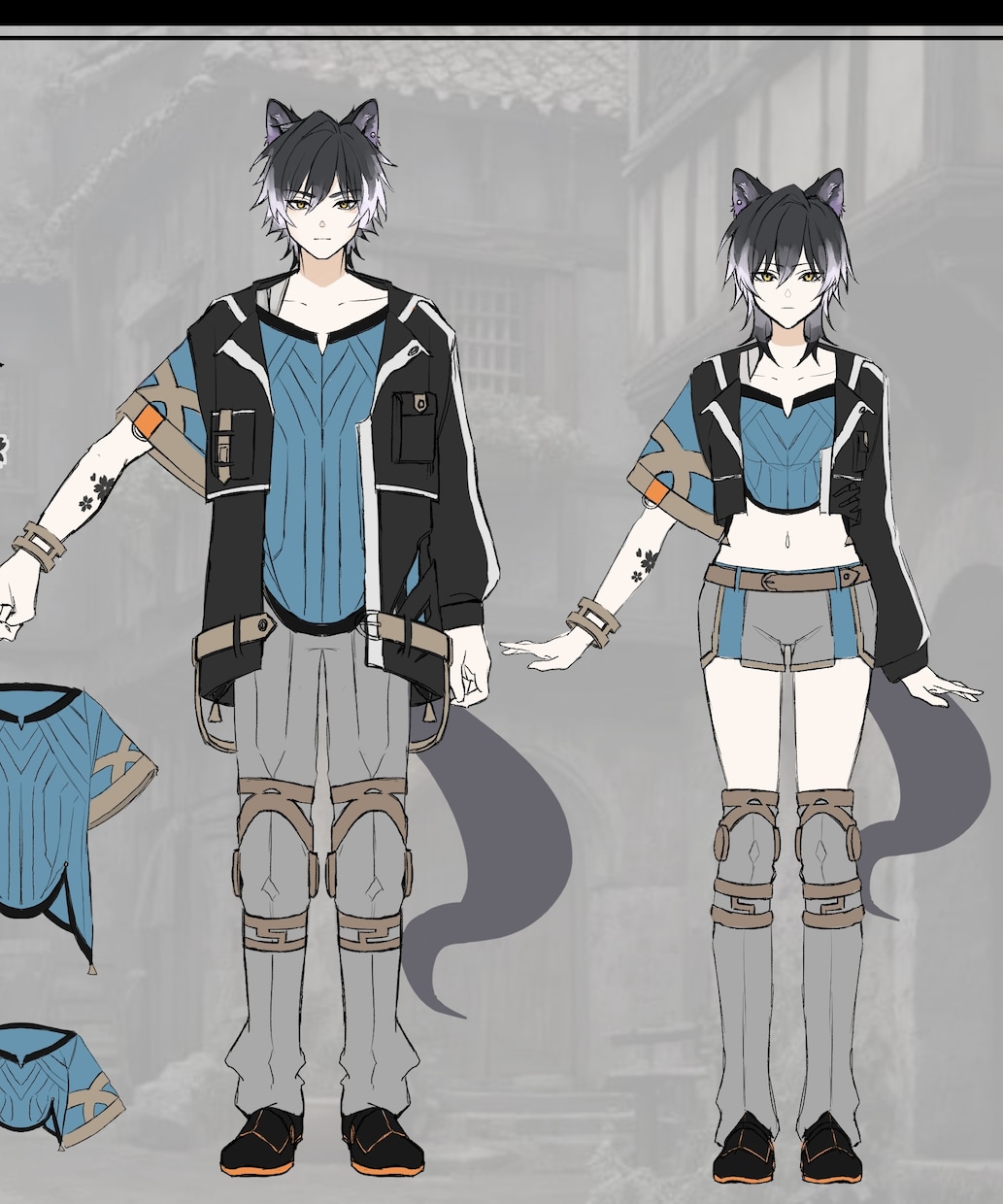 キャラクターデザイン、パーツ分けします 可愛い顔、かっこいい顔どちらにも対応可能です！ イメージ6