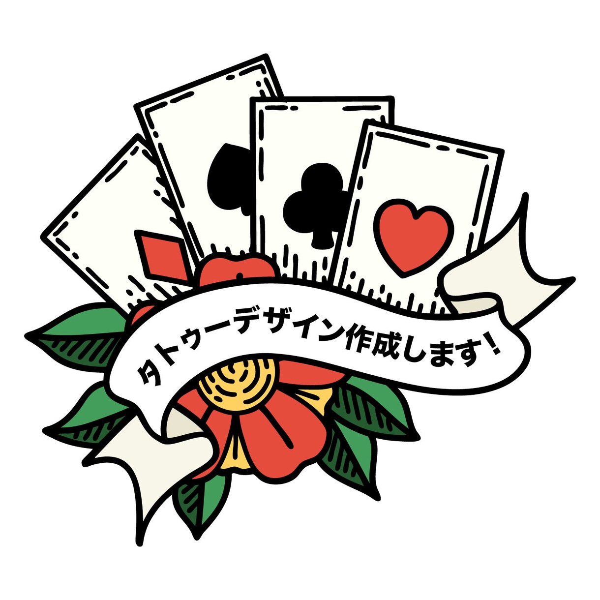 オリジナルのタトゥー（刺青）のデザインを作成します 彫る用やロゴのデザインに使用する等、用途は様々！ イメージ1