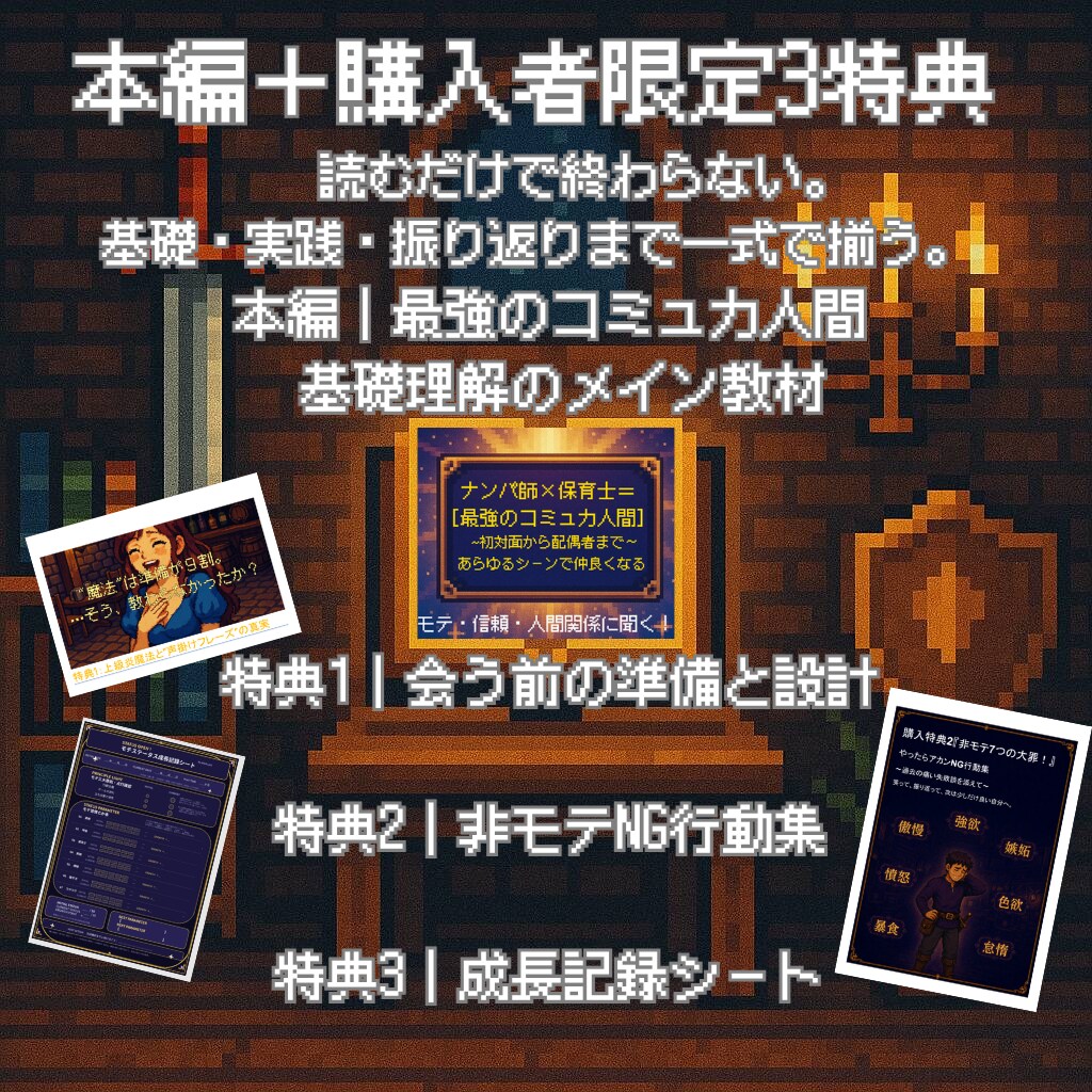 モテる自分を仕組み化する恋愛教材を届けます 恋愛で空回りしない立ち振る舞いとコミュ力をRPG式に鍛えます イメージ3