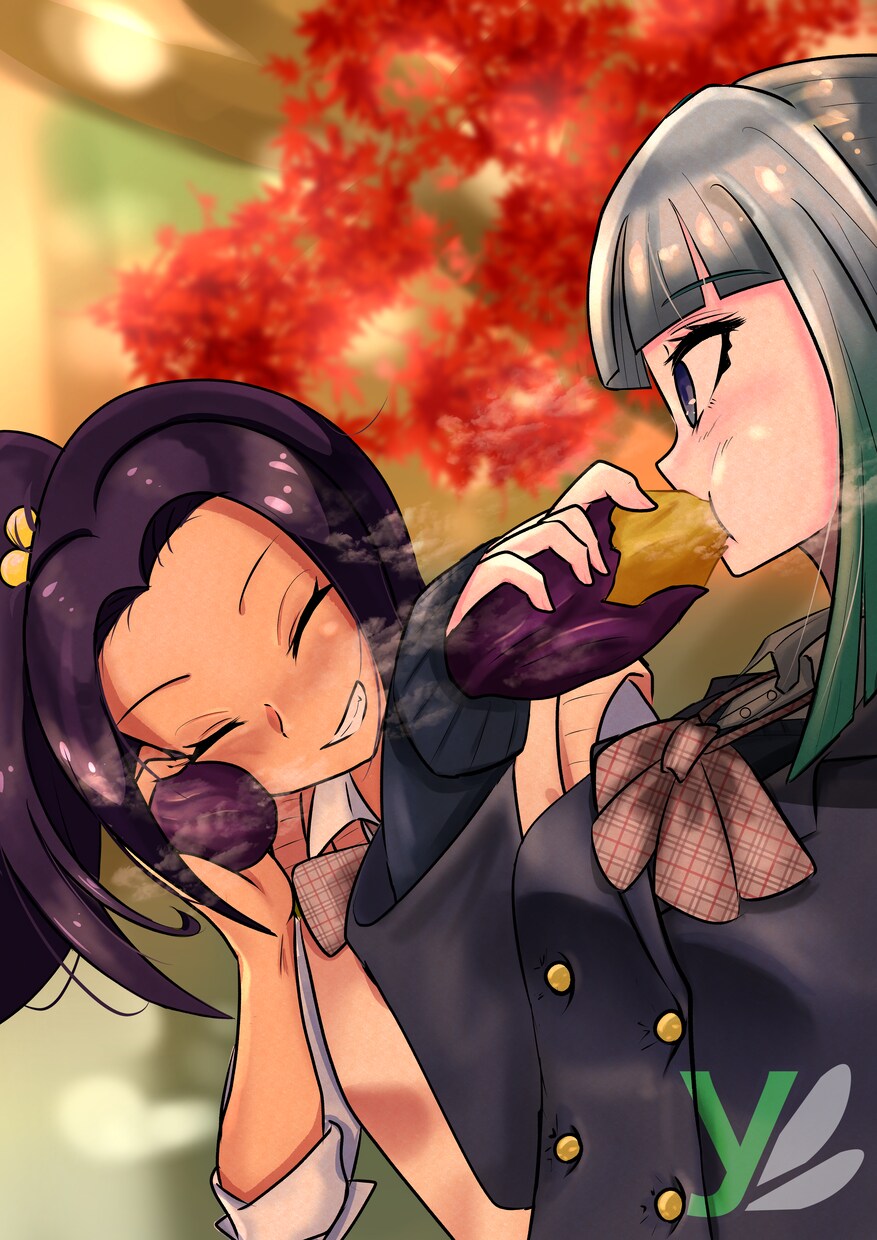 イラストで季節や食を表現します 例えばあなたの料理を美味しそうに作ってるひと・食べてるひと イメージ2
