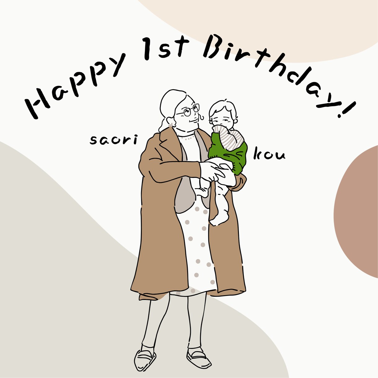 写真を元に 似顔絵 イラスト 描きます ウェディング　誕生日　記念日　還暦　アイコン　結婚 イメージ4