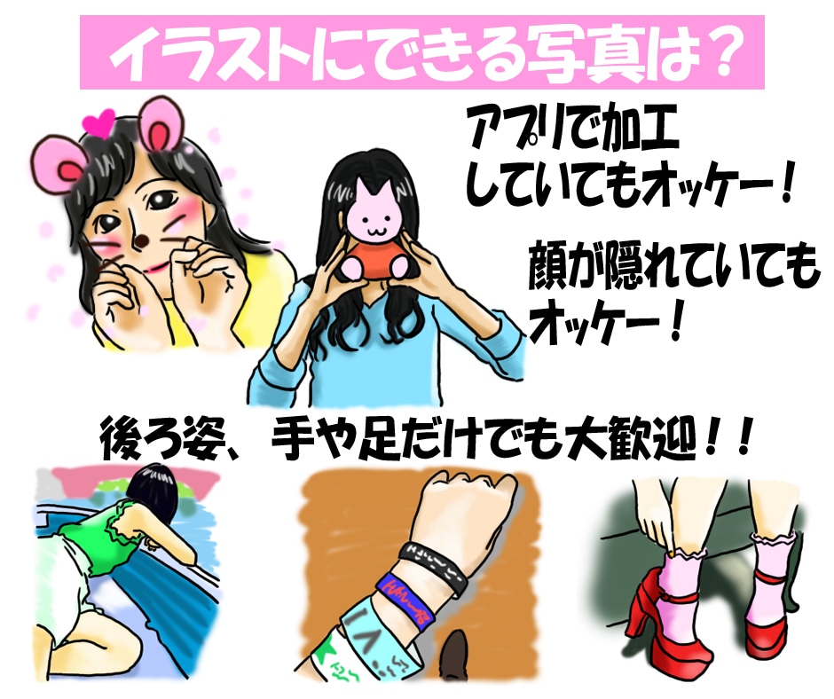 おしゃれ！あなたの写真をそのままイラストにします 似顔絵 制作。SNSアイコンや名刺、プレゼントも！ イメージ2