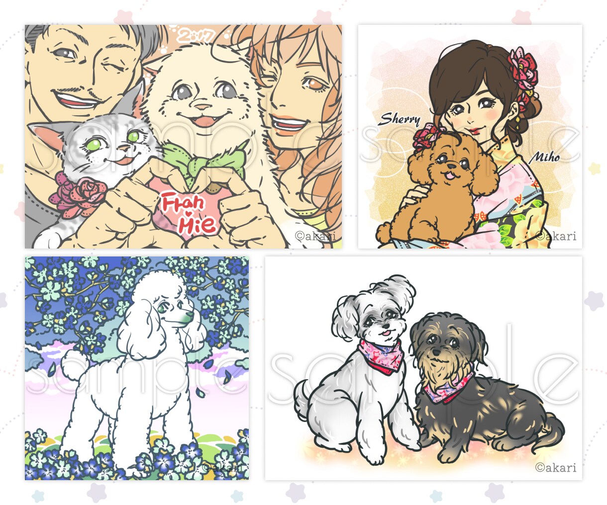 表情豊かな動物イラストを描きます 手描きの線でペットの個性を可愛く表現 イメージ8