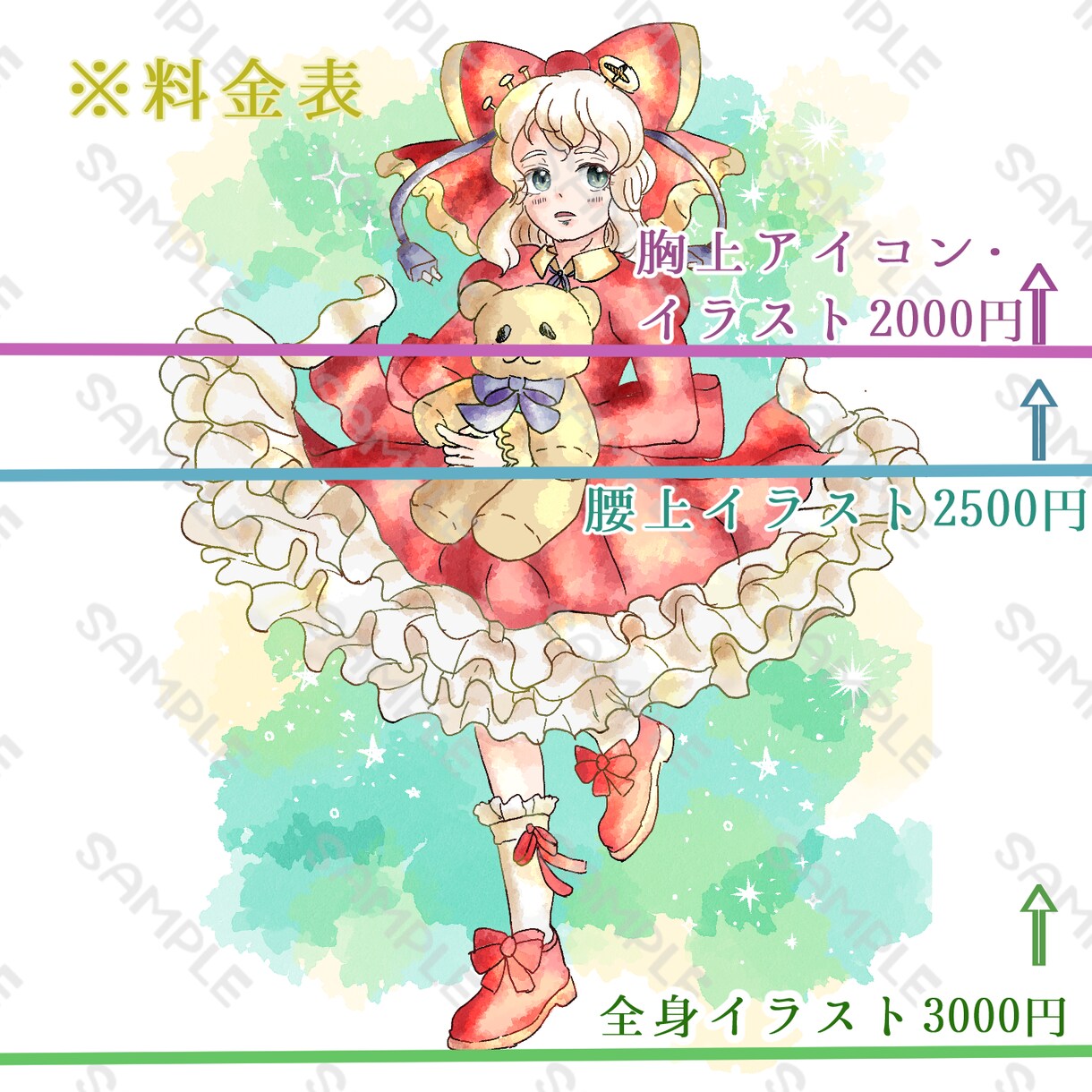 手書き風のかわいらしいイラストを作成します ふわふわした可愛いイラストを描けます イメージ3