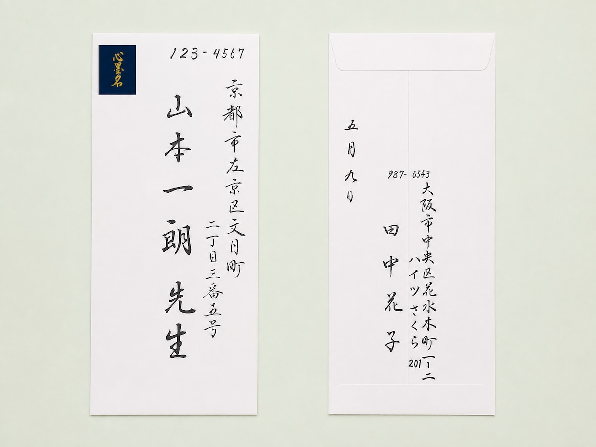 手紙・お礼状・ファンレターを毛筆で手書き代筆します 文章の清書専門。便箋・封筒・宛名・筆ペン・送料込¥2,000 イメージ2