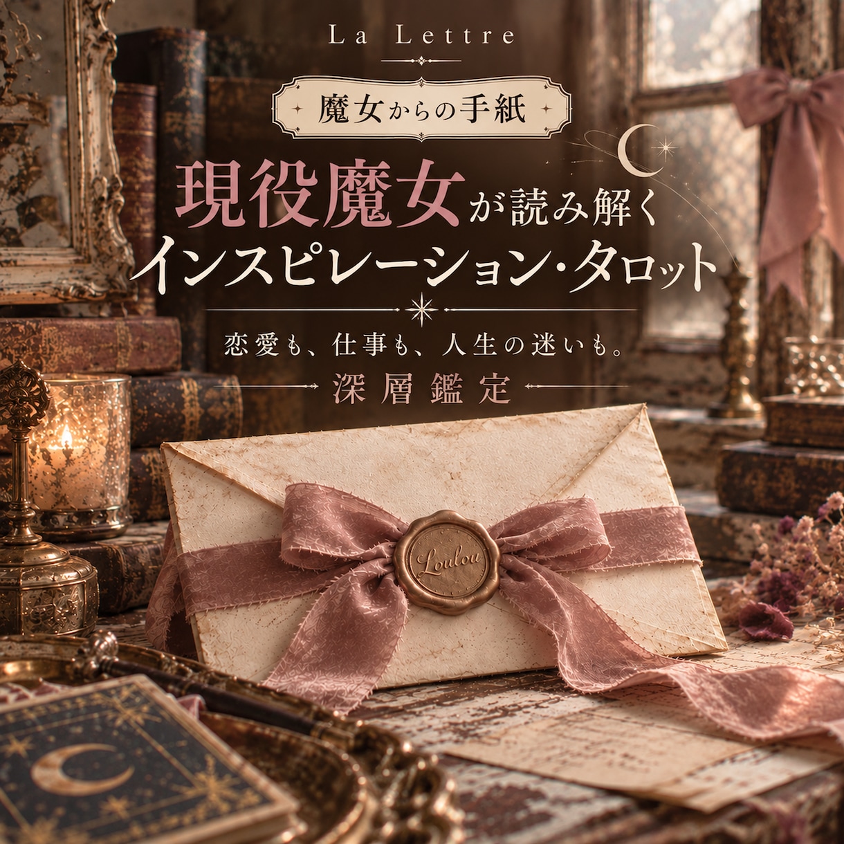 タロット占い★人生や恋愛の悩みを深く読み解きます ★現役魔女が読み解くインスピレーション・タロット イメージ1