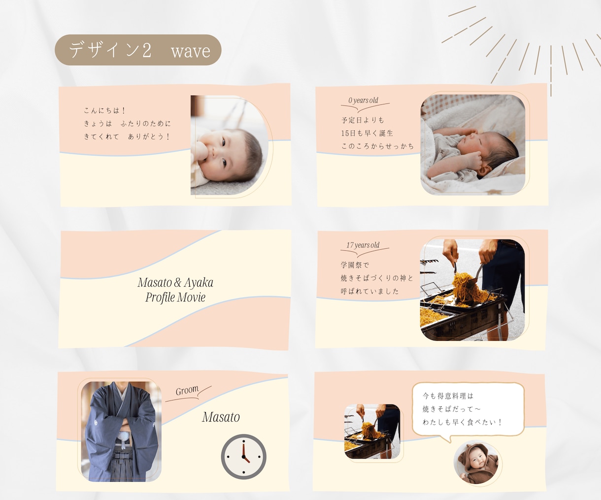 パパママ婚/ペット婚に！プロフィール動画作ります 会場を和ませる♡お二人の大切な存在がお二人のことを紹介！ イメージ4