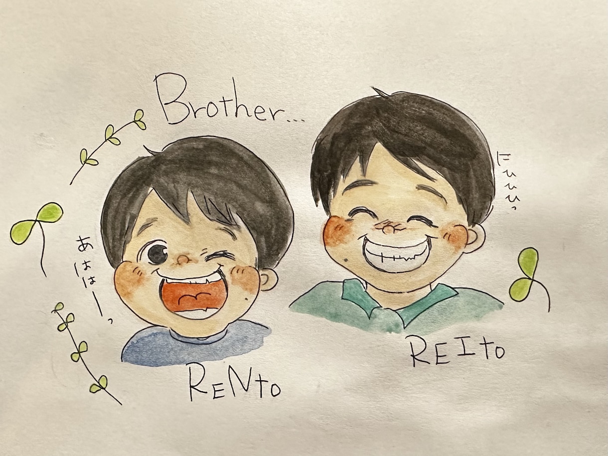 思わず笑顔になっちゃう可愛い似顔絵描きます 自宅で手形、足形を入れられるようなスペースも設けます★ イメージ8