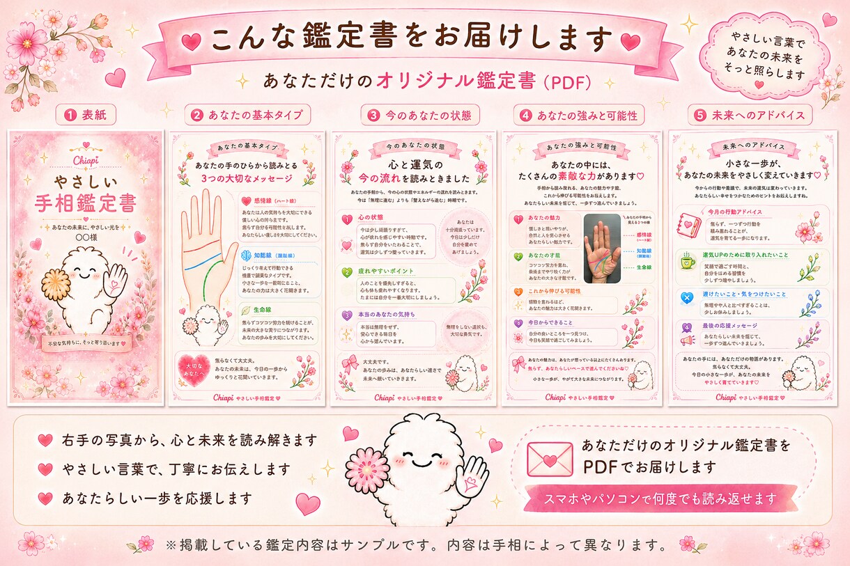 手相鑑定であなたの性格・強み・可能性を読み解きます 手のひらからあなたの魅力と可能性をやさしくお伝えします イメージ5