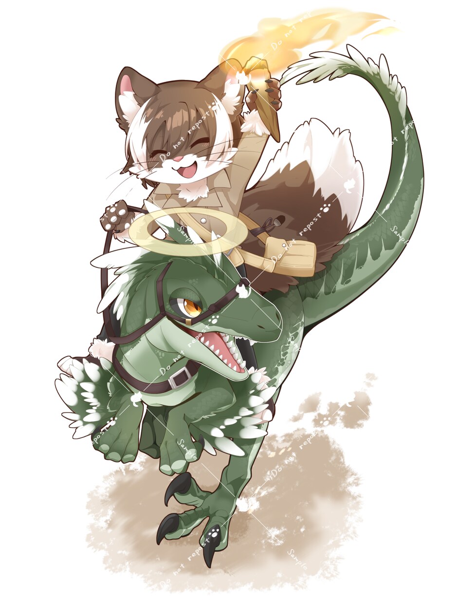 ケモノ・ドラゴンのイラストを制作します 動画に！ヘッダーに！ケモノ・ドラゴンイラスト！ イメージ7