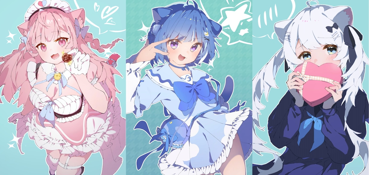 激カワ♡なイラスト、承ります MV、グッズ、立ち絵、1枚絵など◎ イメージ4