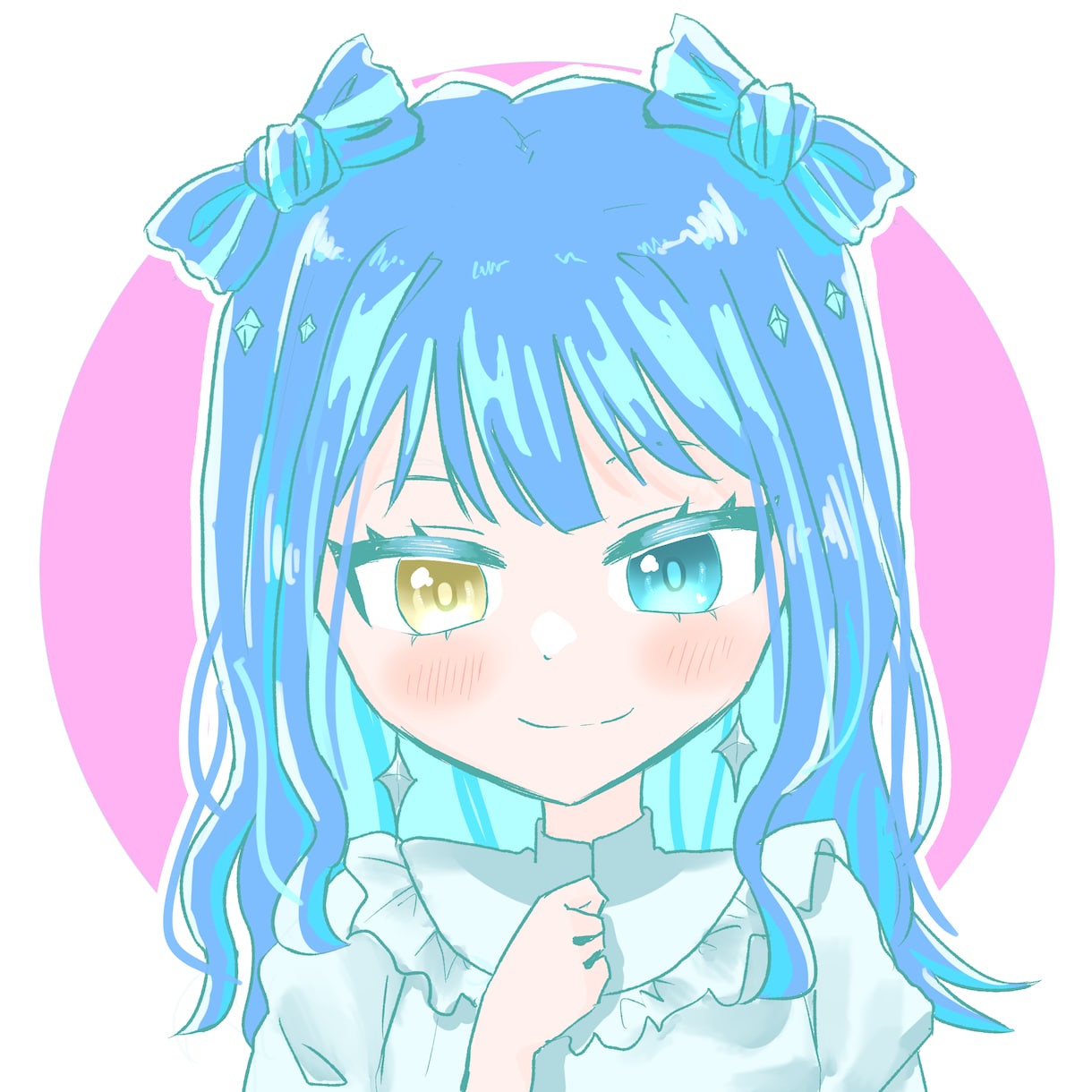 SNS向けのアイコン作成致します 女の子向け作品のような可愛いイラストが得意です！ イメージ2